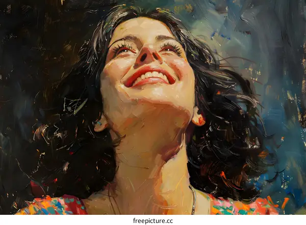 portrait of a smiling woman