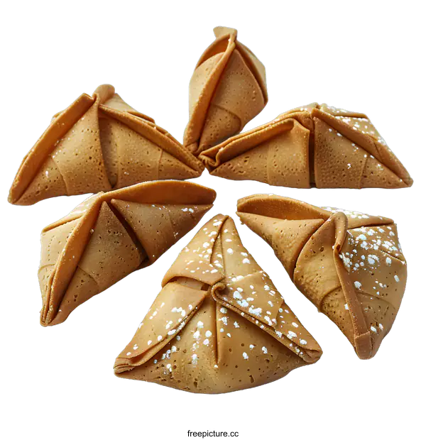 [Transparent Background PNG]Fortune Cookies on White Background