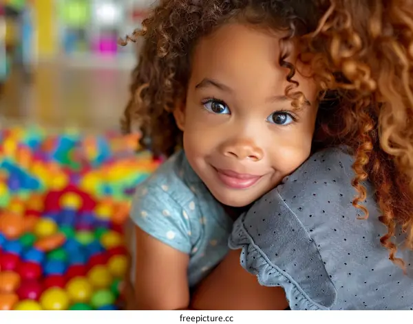 Little girl hugging her mother