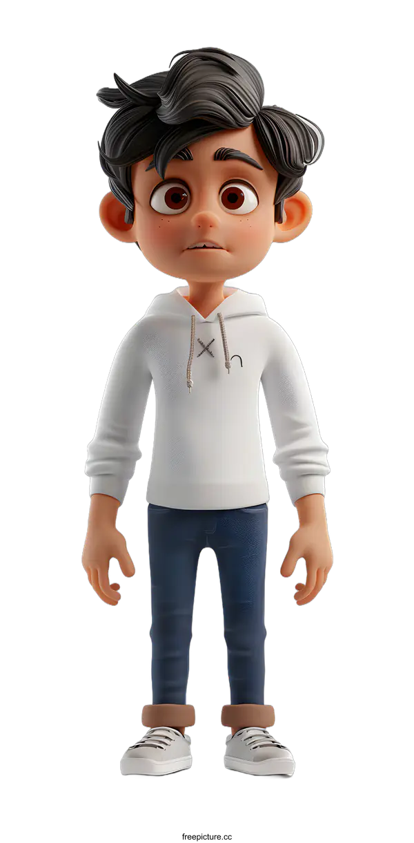 [Transparent Background PNG]3D rendering of a male character