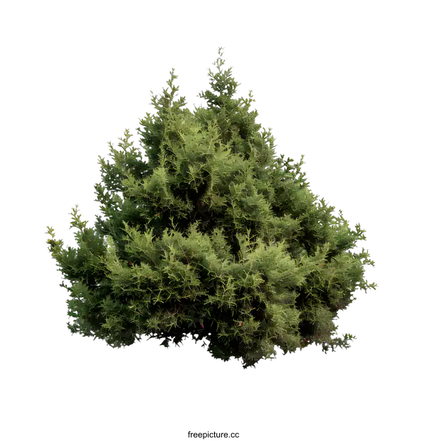 [Transparent Background PNG]Green Bush Isolated On White Background