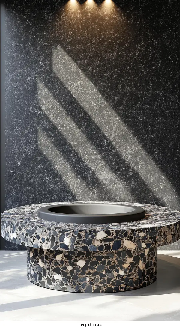 Modern Design Round Terrazzo Coffee Table