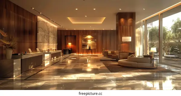 Modern Hotel Lobby Design