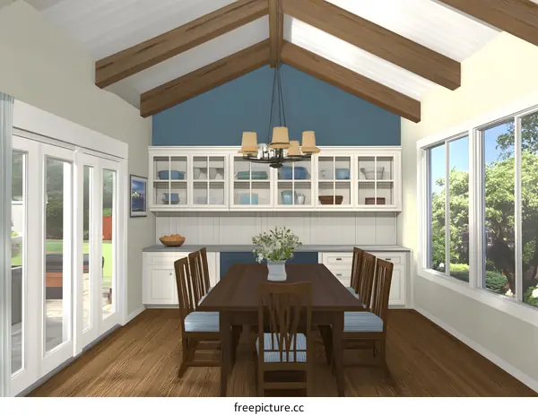 Modern Farmhouse Kitchen Dining Room Interior Design