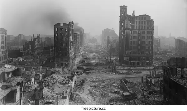 Ruins of the 1906 San Francisco earthquake and fire