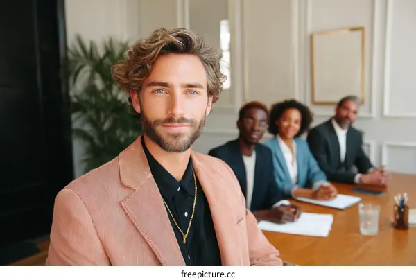 Business Meeting Interview Candidate Portrait