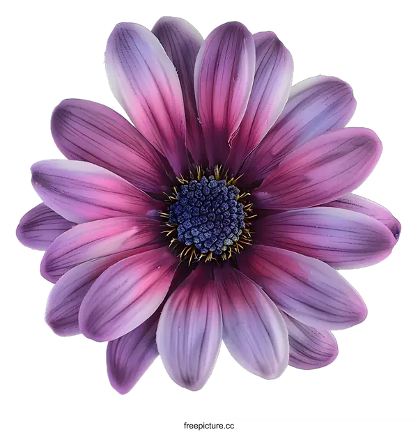 [Transparent Background PNG]Close Up View Of Purple Daisy Flower