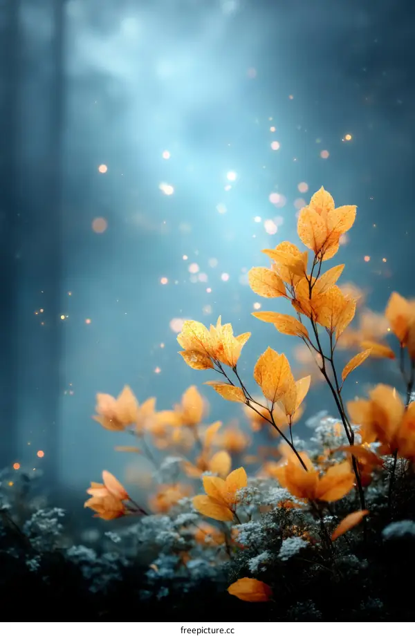 Autumn Leaves in the Enchanted Forest