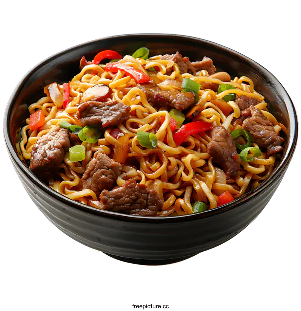 [Transparent Background PNG]Beef Lo Mein