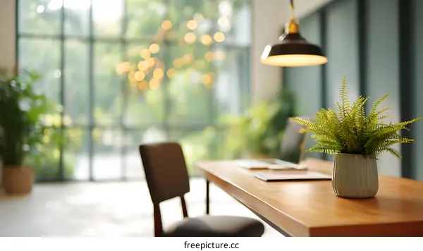 Modern Office Interior with Natural Lighting