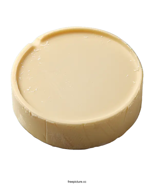 [Transparent Background PNG]Round White Chocolate Bar With Decorative Detail