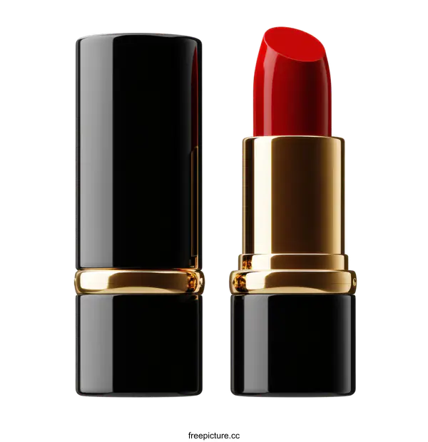 [Transparent Background PNG]Luxury Red Lipstick Product Photography