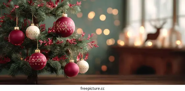 Christmas Tree Decorations with Ornaments