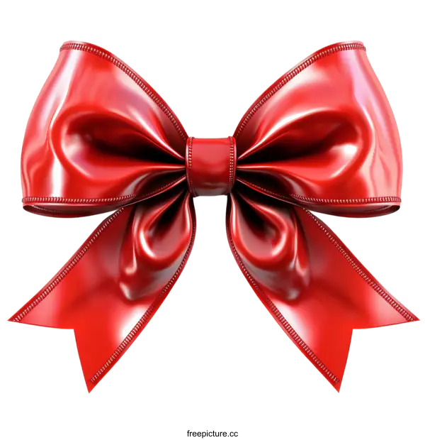 [Transparent Background PNG]Red Gift Bow Illustration