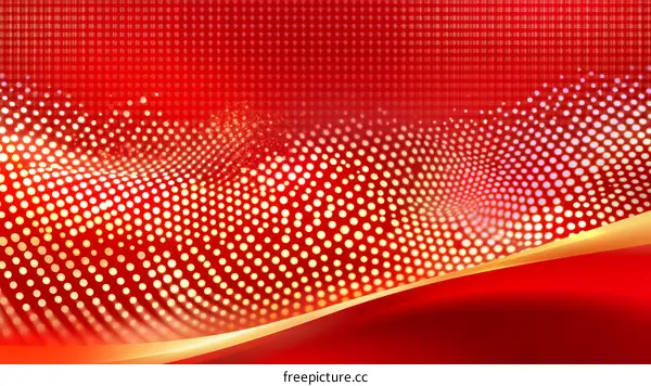 Abstract Red and Gold Dotted Background Design