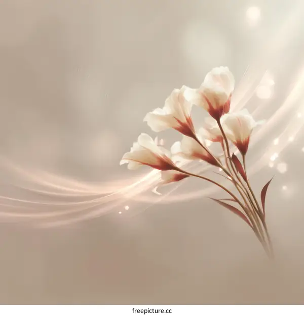 Delicate Floral Arrangement in Pastel Tones