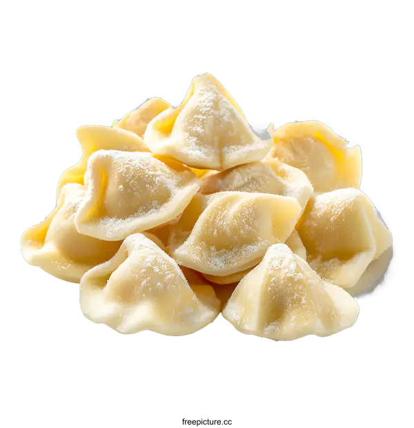 [Transparent Background PNG]Fresh ravioli pasta