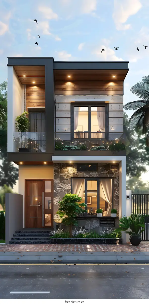 Modern minimalist villa