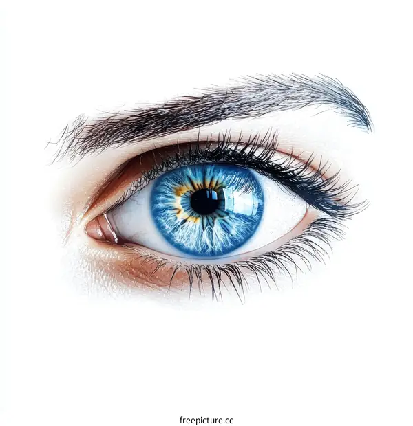 Closeup of a Beautiful Blue Eye