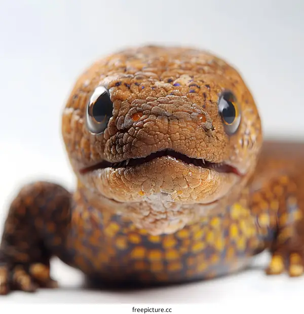 Close up of a reptile head