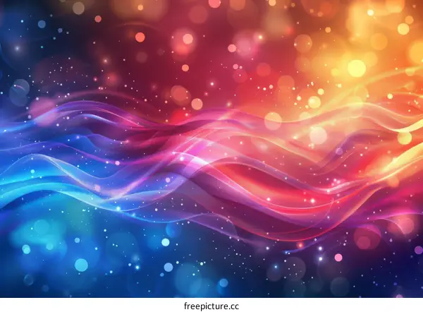 Abstract colorful wavy background