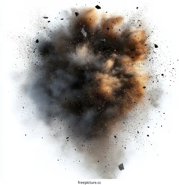 Explosion of Brown and Black Dust