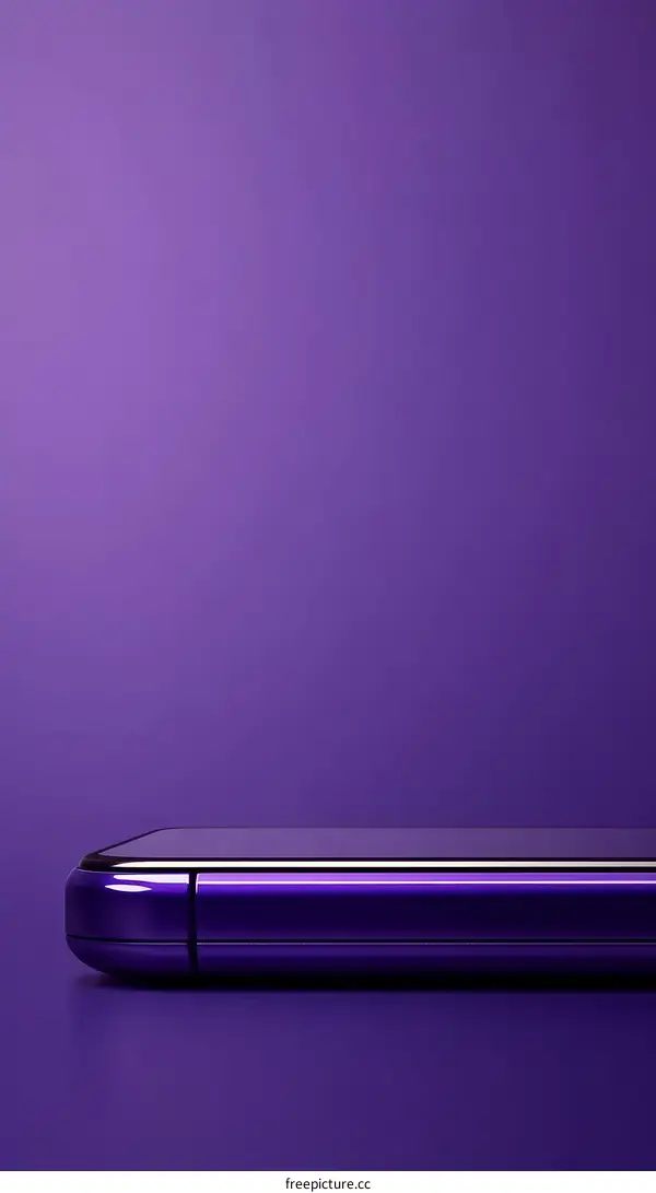 Purple Smartphone Modern Design Illustration