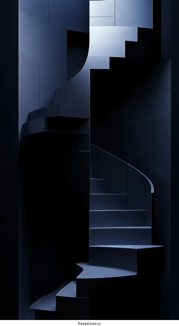Abstract Spiral Staircase Design