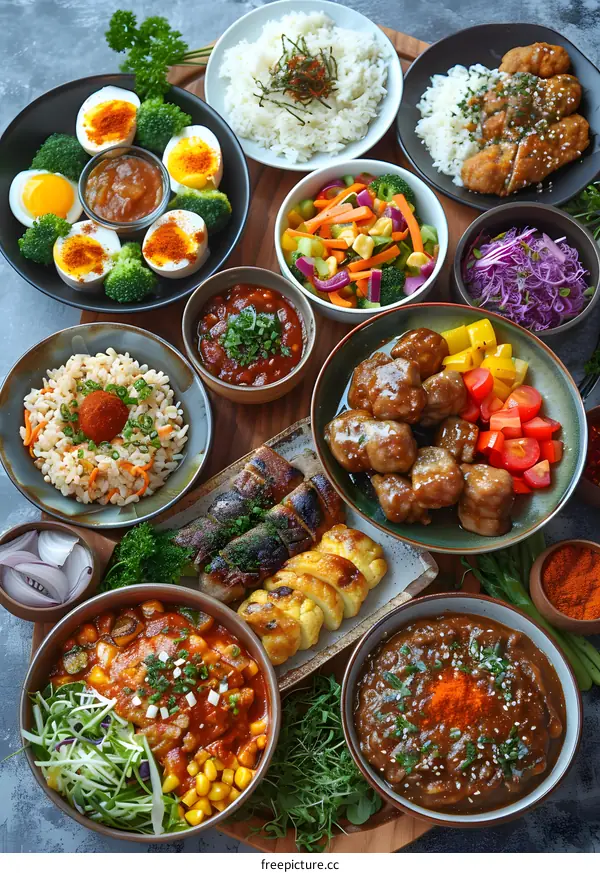 A table full of delicious food