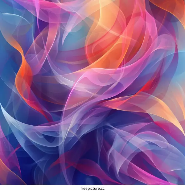 Colorful Abstract Ribbons Background