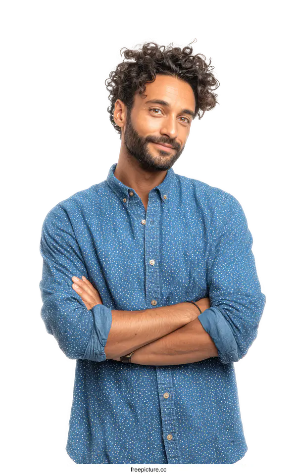 [Transparent Background PNG]Confident Man Portrait Studio Shot