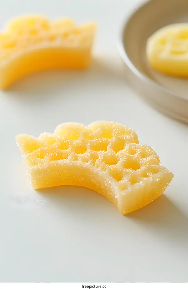 A close-up image of a gummy candy shaped like a crown