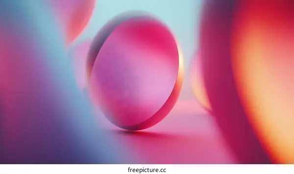 Abstract Colorful Geometric Shapes Composition