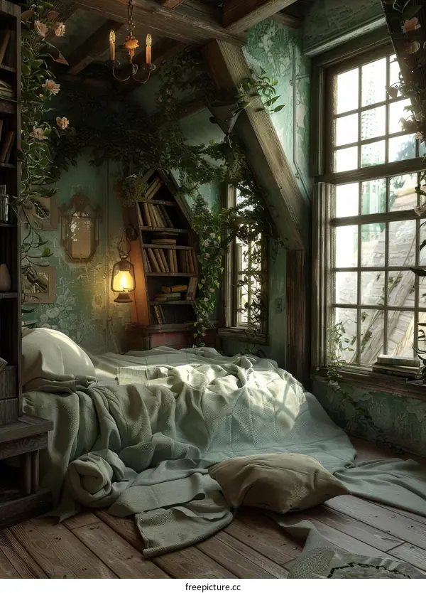 Mystical Dusty Attic Bedroom