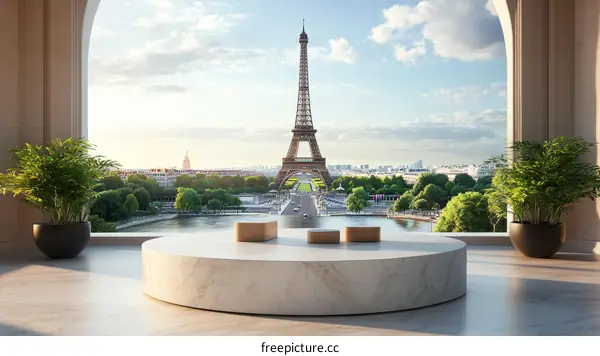 Paris Eiffel Tower View Interior Design
