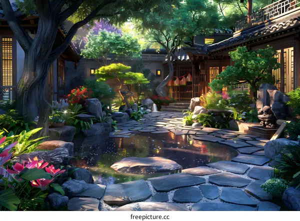 Chinese courtyard