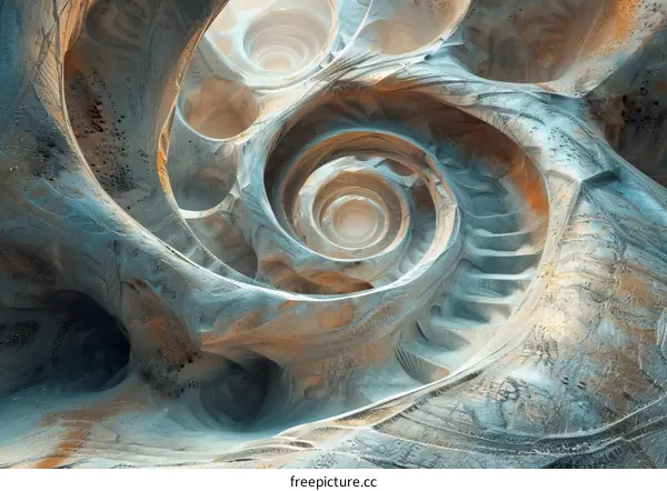 Surrealism Organic Forms in Dreamy Landscape