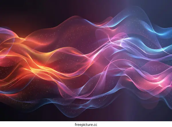 Dreamlike Abstract Wave Design: Flowing Colors