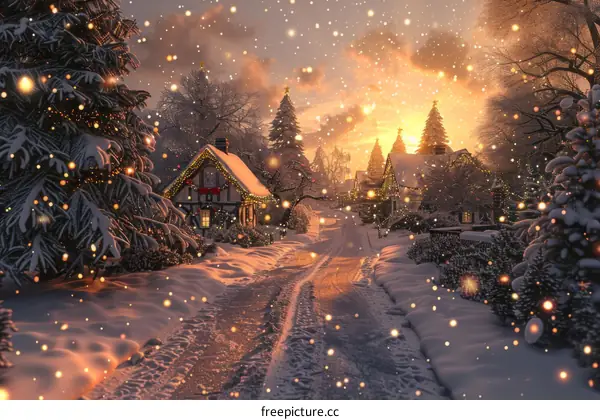 Winter Wonderland Christmas Scene