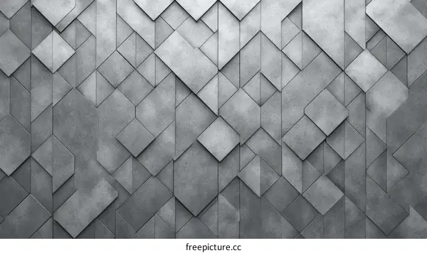 Abstract Geometric Gray Tiles Pattern Background