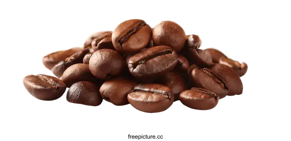 [Transparent Background PNG]Close-up Pile of Coffee Beans