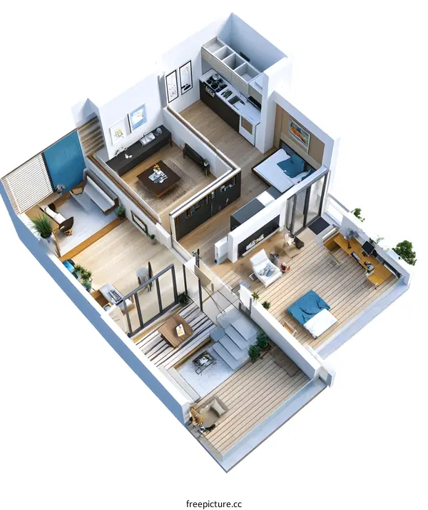 Modern Apartment Floor Plan Design