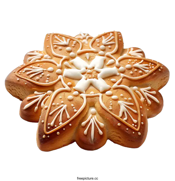 [Transparent Background PNG]Traditional Decorated Christmas Cookie