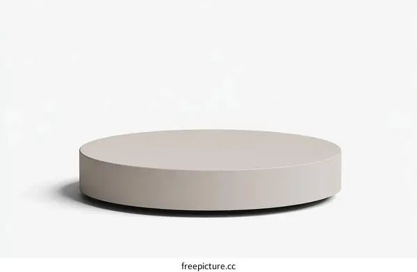 Blank Round Display Platform Mockup