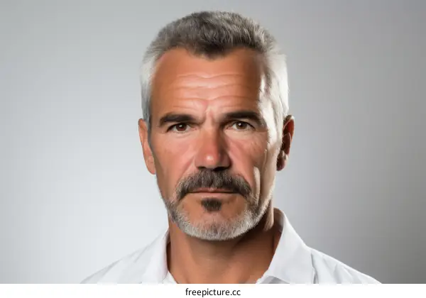 Headshot of a man with grey hair and a beard