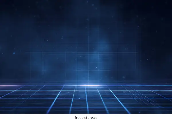 Abstract Futuristic Grid Background Design