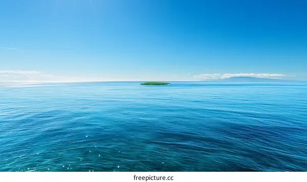 Small Island in the Middle of the Ocean