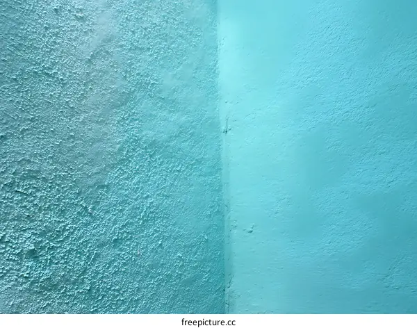 Textured Teal Wall Corner Detail