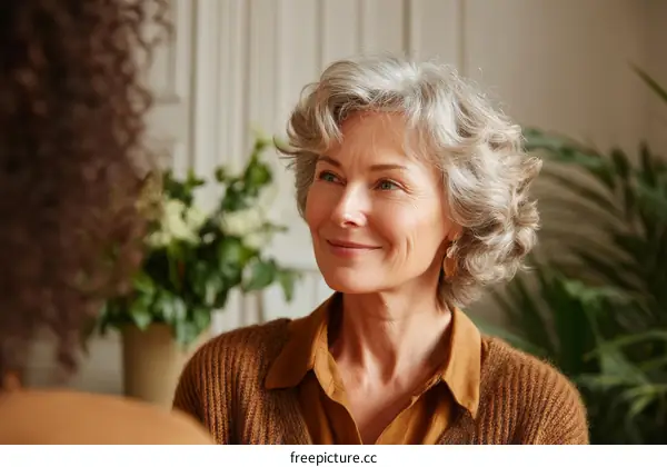 Two women conversation in living room