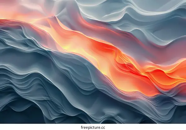 Molten Earth Flows: A Fiery Symphony of Nature